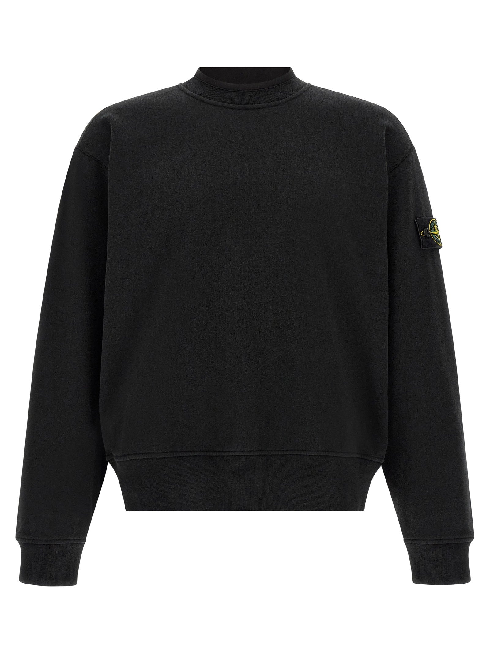 Stone Island Badge Stone Island Sweatshirt Black