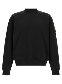Stone Island Badge Stone Island Sweatshirt Black