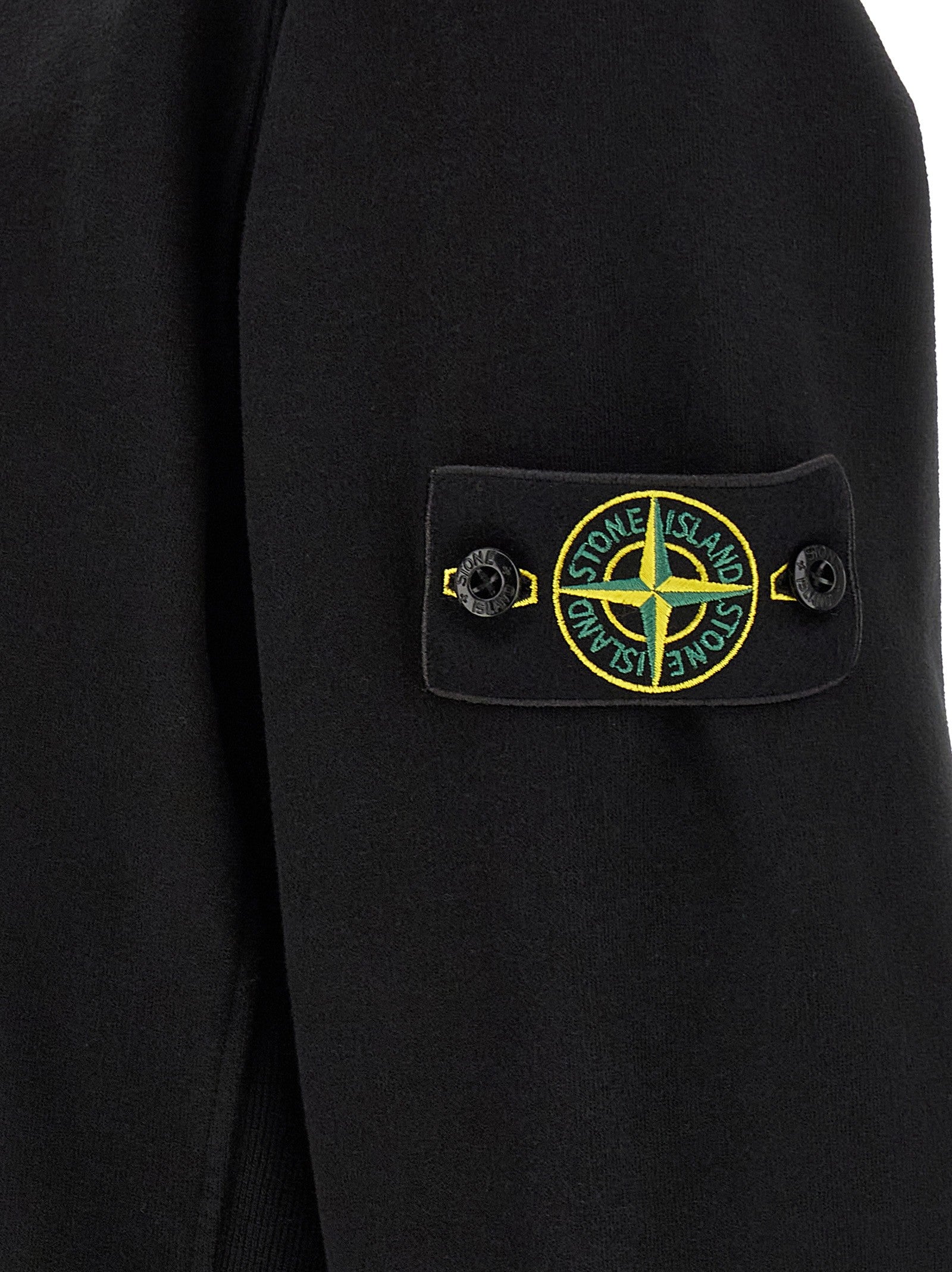 Stone Island Men's Organic Cotton Sweatshirt Black