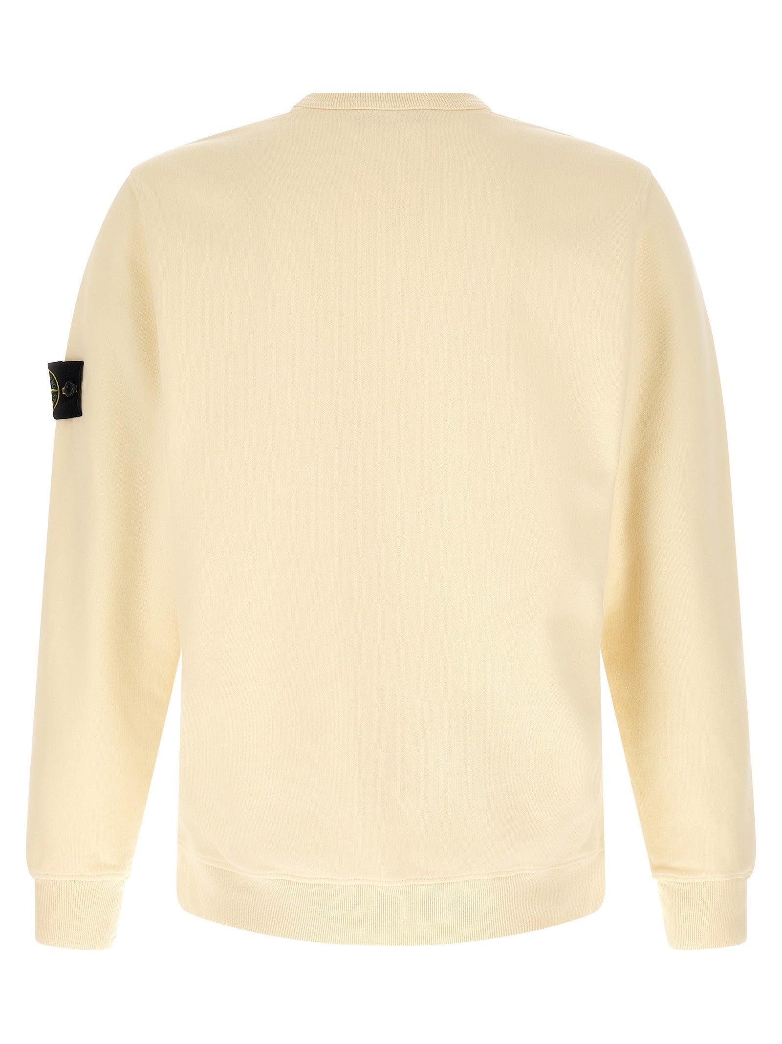 Stone Island Badge Stone Island Sweatshirt White