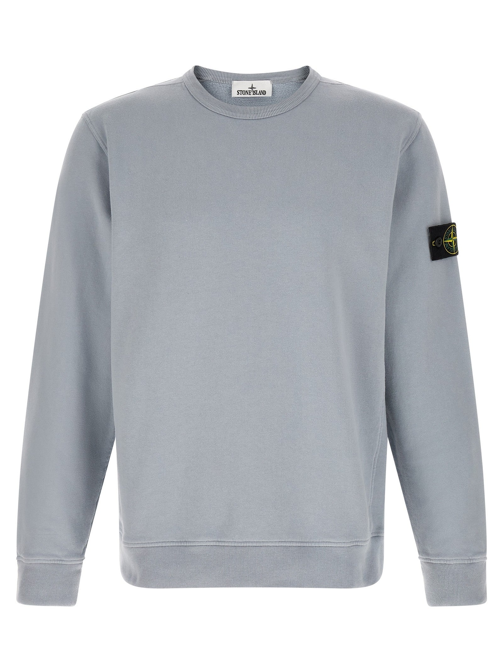 Stone Island Badge Stone Island Sweatshirt Grey