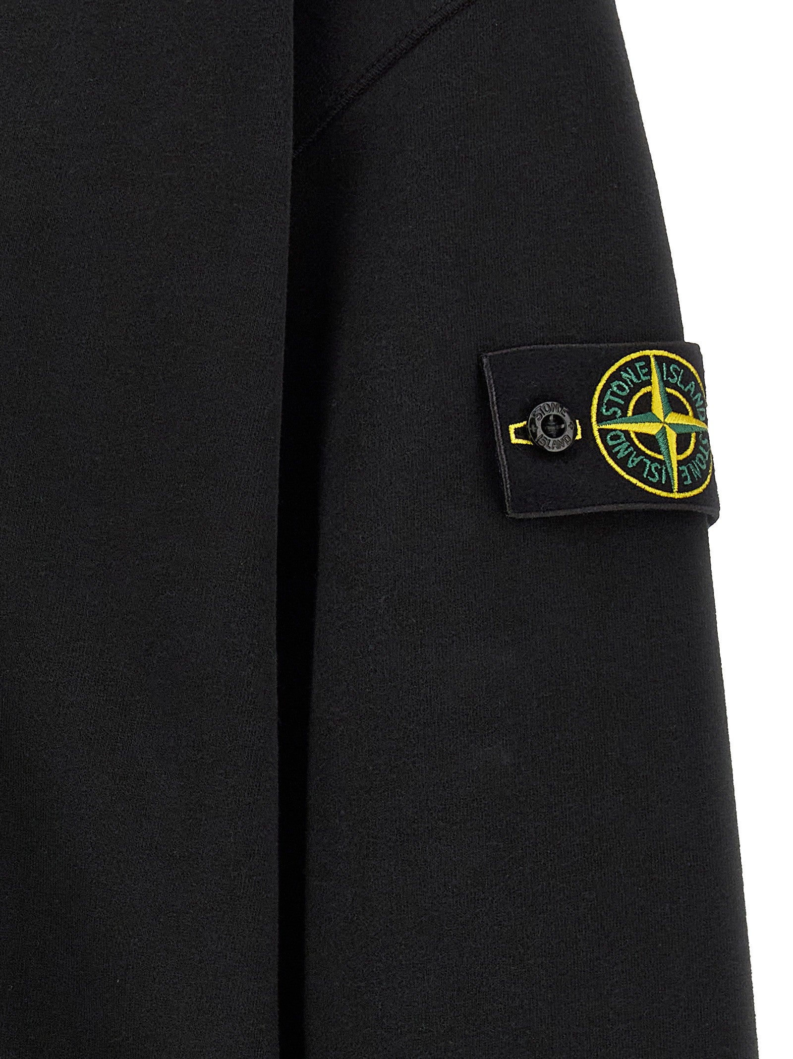Stone Island Badge Stone Island Sweatshirt Black