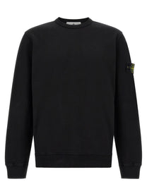 Stone Island Men's Organic Cotton Sweatshirt Black