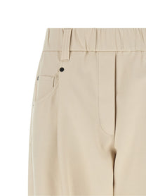 Brunello Cucinelli Baggy Pull on Pants Beige
