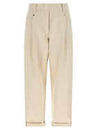 Brunello Cucinelli Baggy Pull on Pants Beige