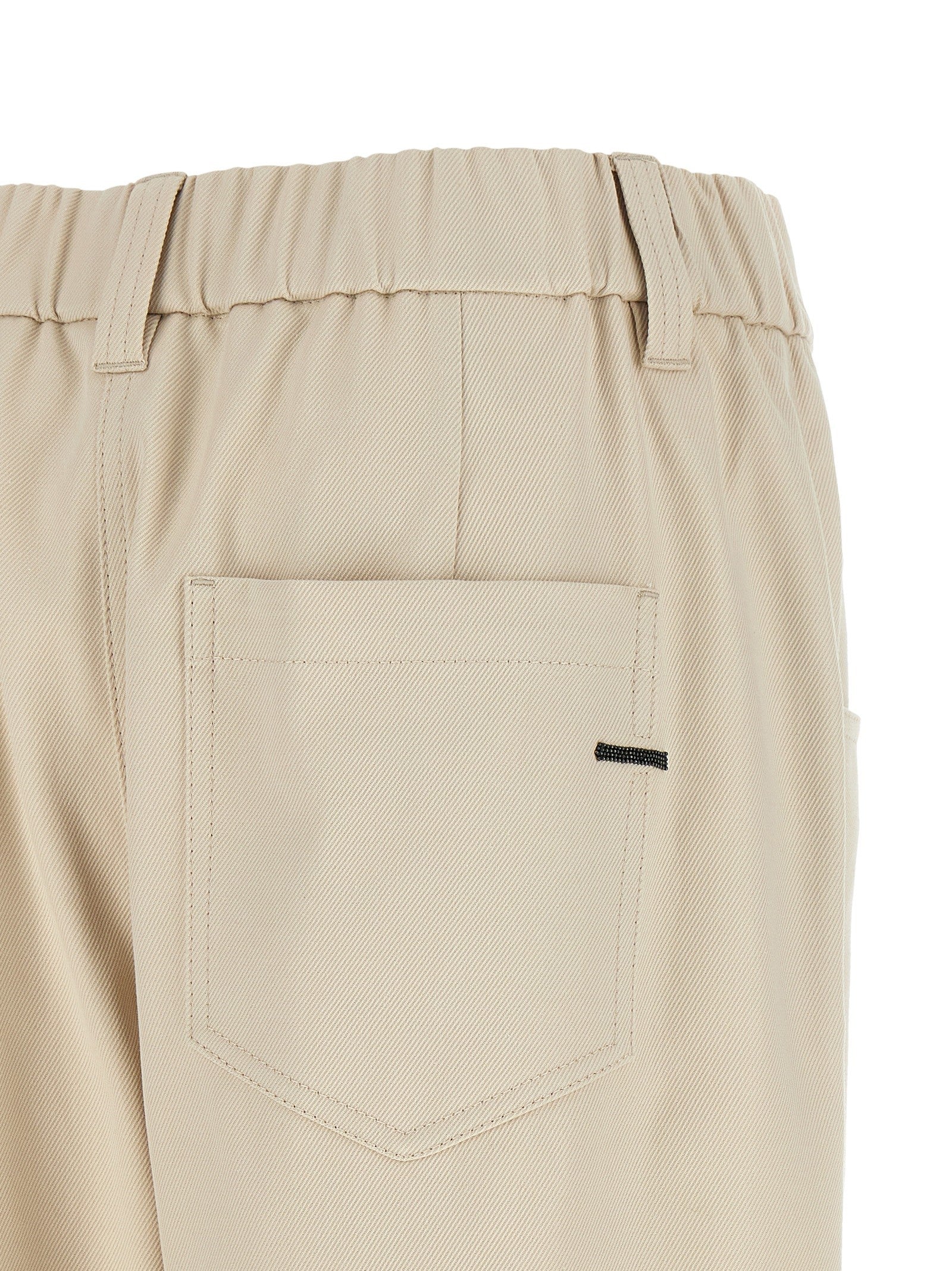 Brunello Cucinelli Baggy Pull on Pants Beige