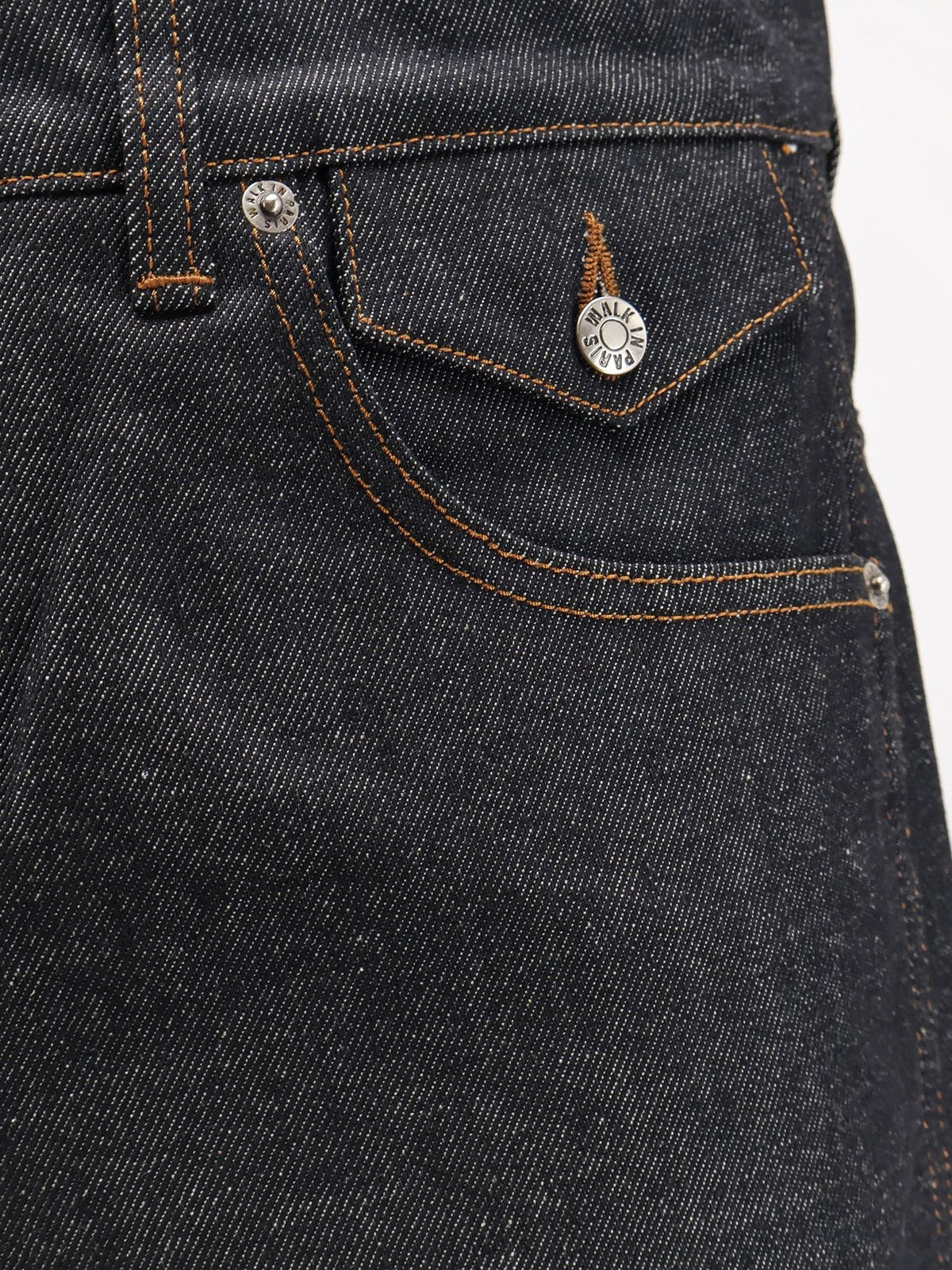 Walk In Paris Men's Baggy Raw Denim Shorts Blue