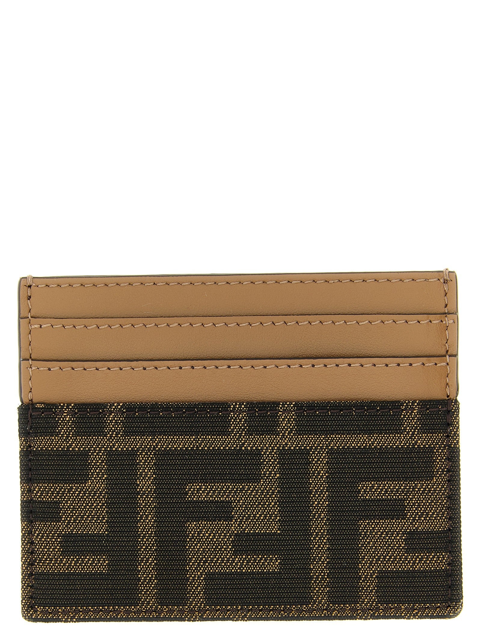 Fendi Baguette Card Holder Brown