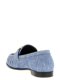Fendi Baguette Loafers Blue