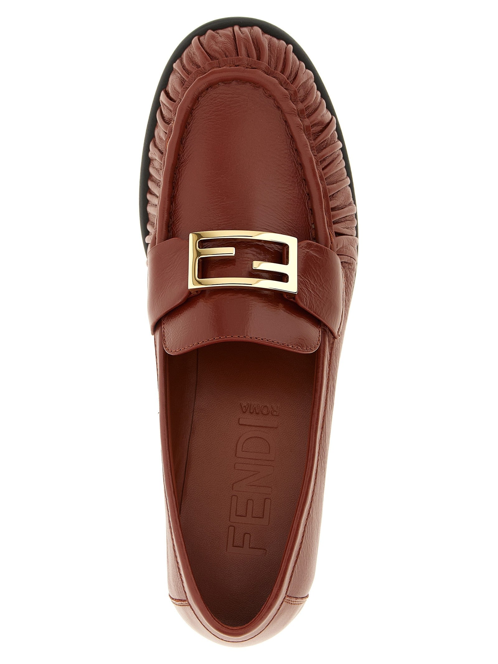 Fendi Baguette Loafers Brown
