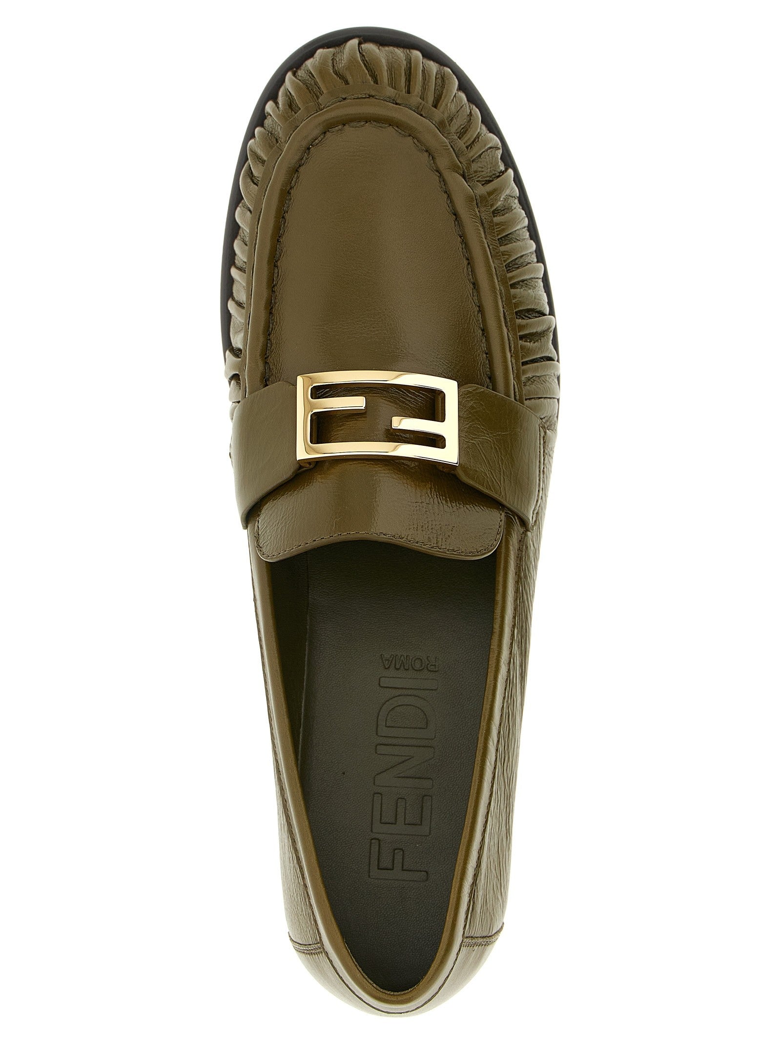 Fendi Baguette Loafers Green