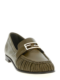 Fendi Baguette Loafers Green