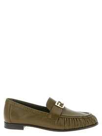 Fendi Baguette Loafers Green