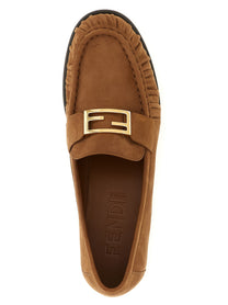 Fendi Baguette Loafers Brown