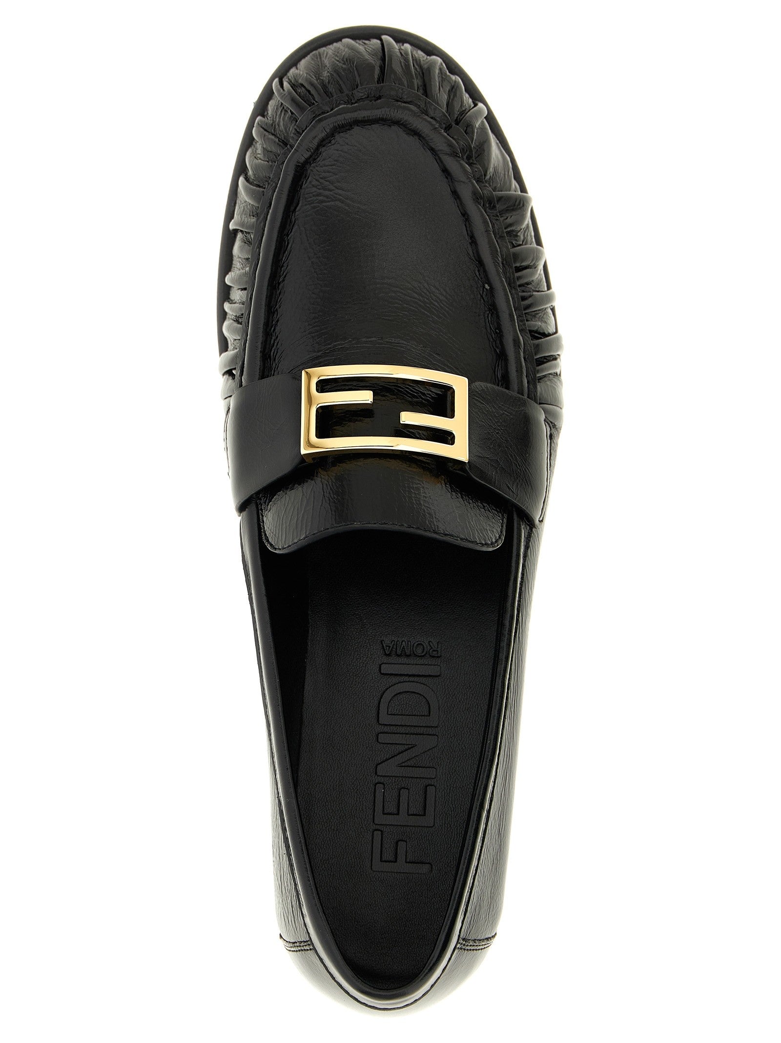 Fendi Baguette Loafers Black