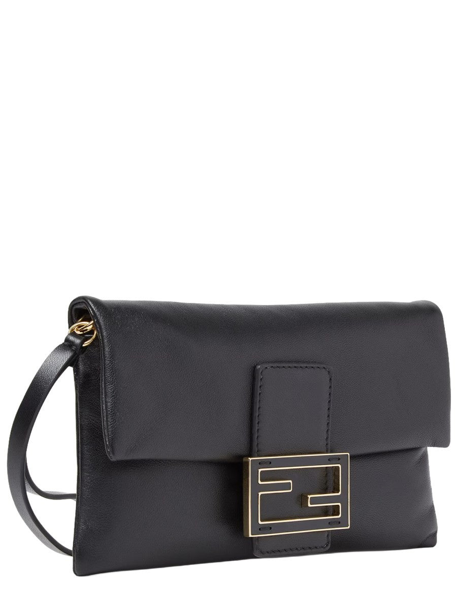 Fendi Women's Baguette Mom Pouch Black