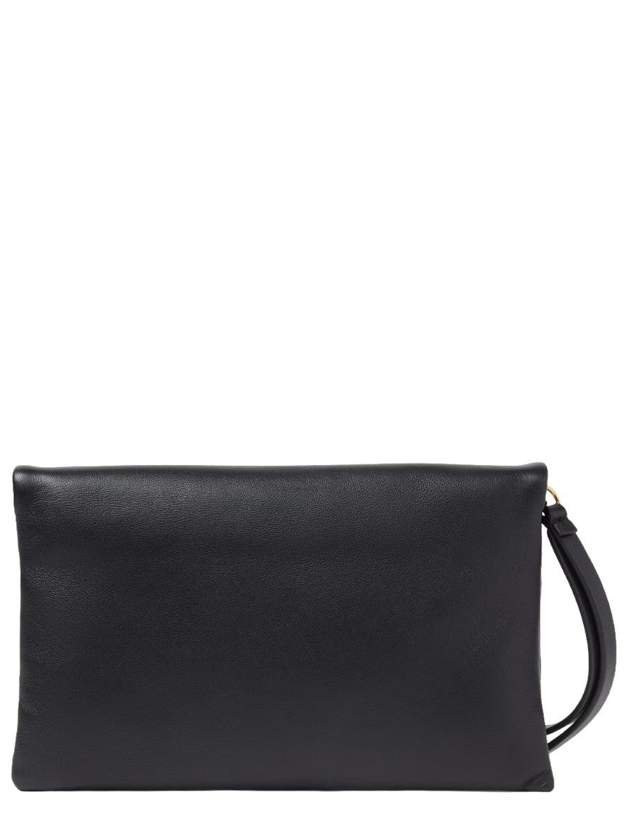 Fendi Women's Baguette Mom Pouch Black