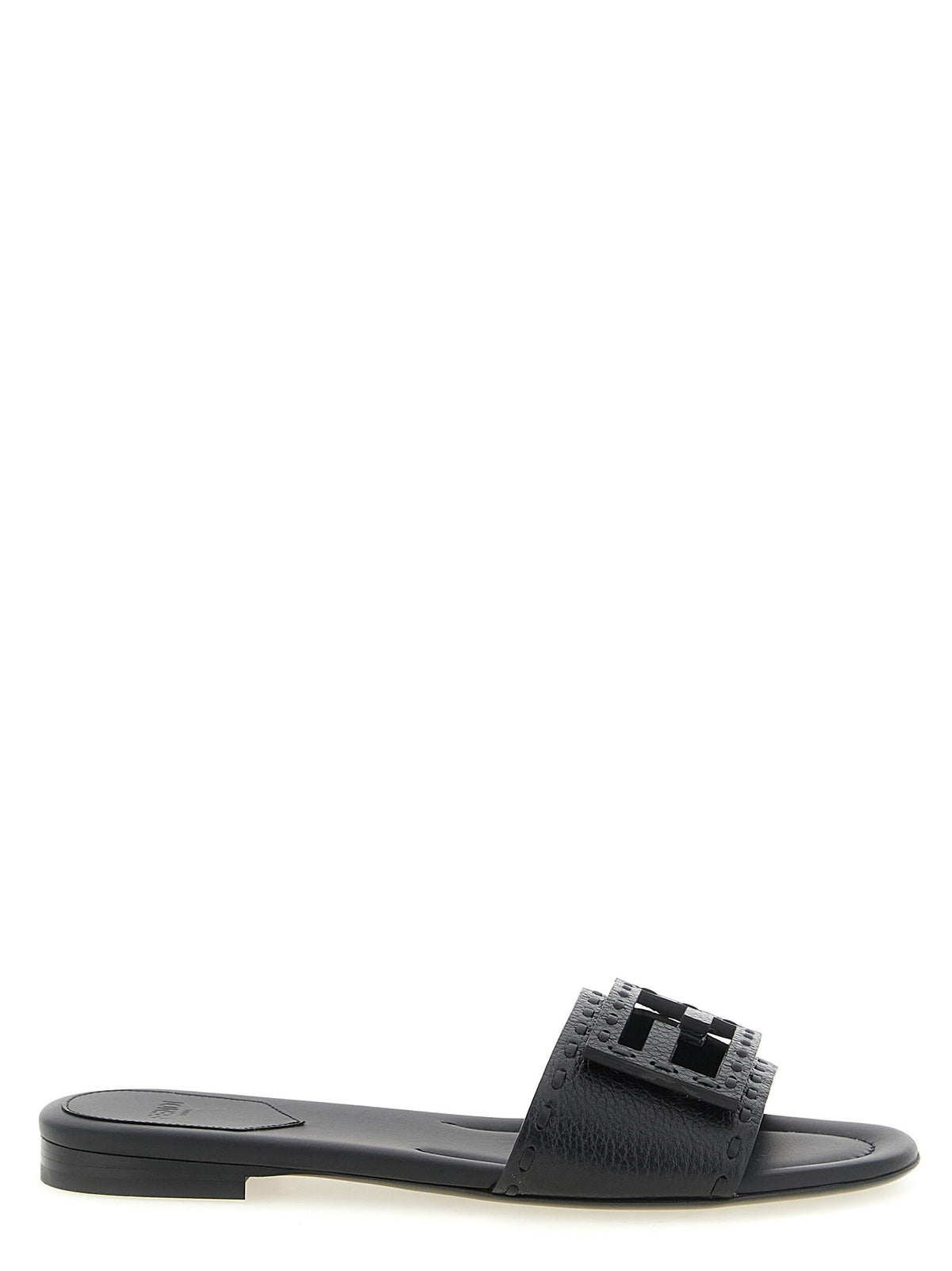 Fendi Baguette Slides Black
