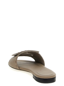 Fendi Baguette Slides Grey