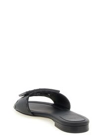Fendi Baguette Slides Black