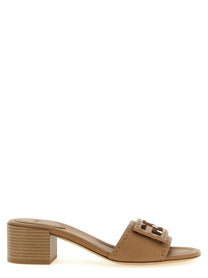 Fendi Baguette Slides Beige