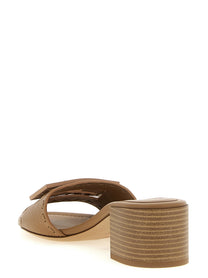 Fendi Baguette Slides Beige