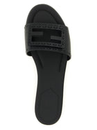 Fendi Baguette Slides Black, view 4