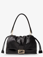 Fendi Women's Baguette Soft Large Leather Bag Black
