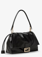 Fendi Women's Baguette Soft Large Leather Bag Black, view 3