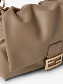 Fendi Women's Baguette Soft Large Leather Bag Gold