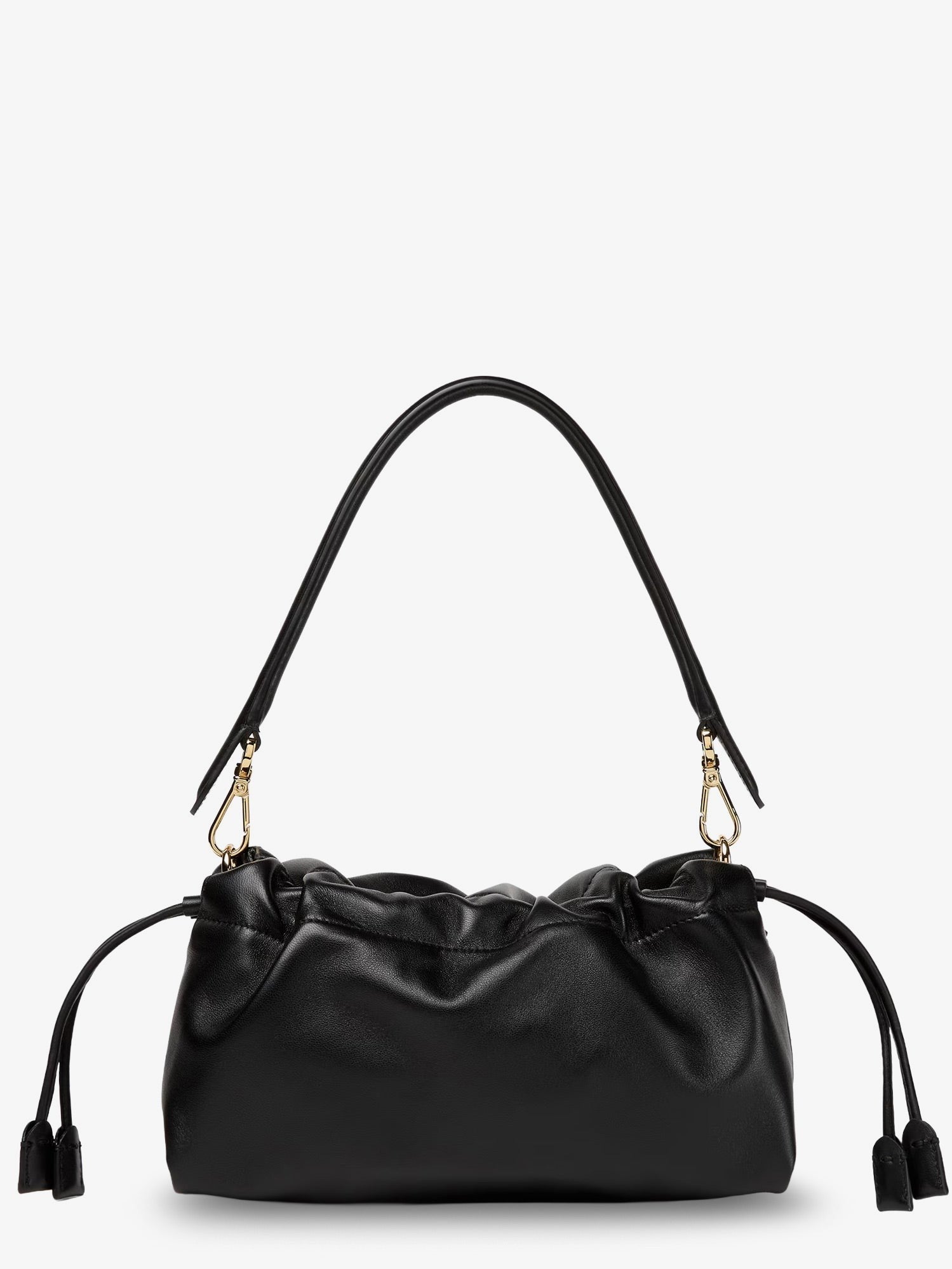 Fendi Women's Baguette Soft Medium Leather Shoulder Bag Black