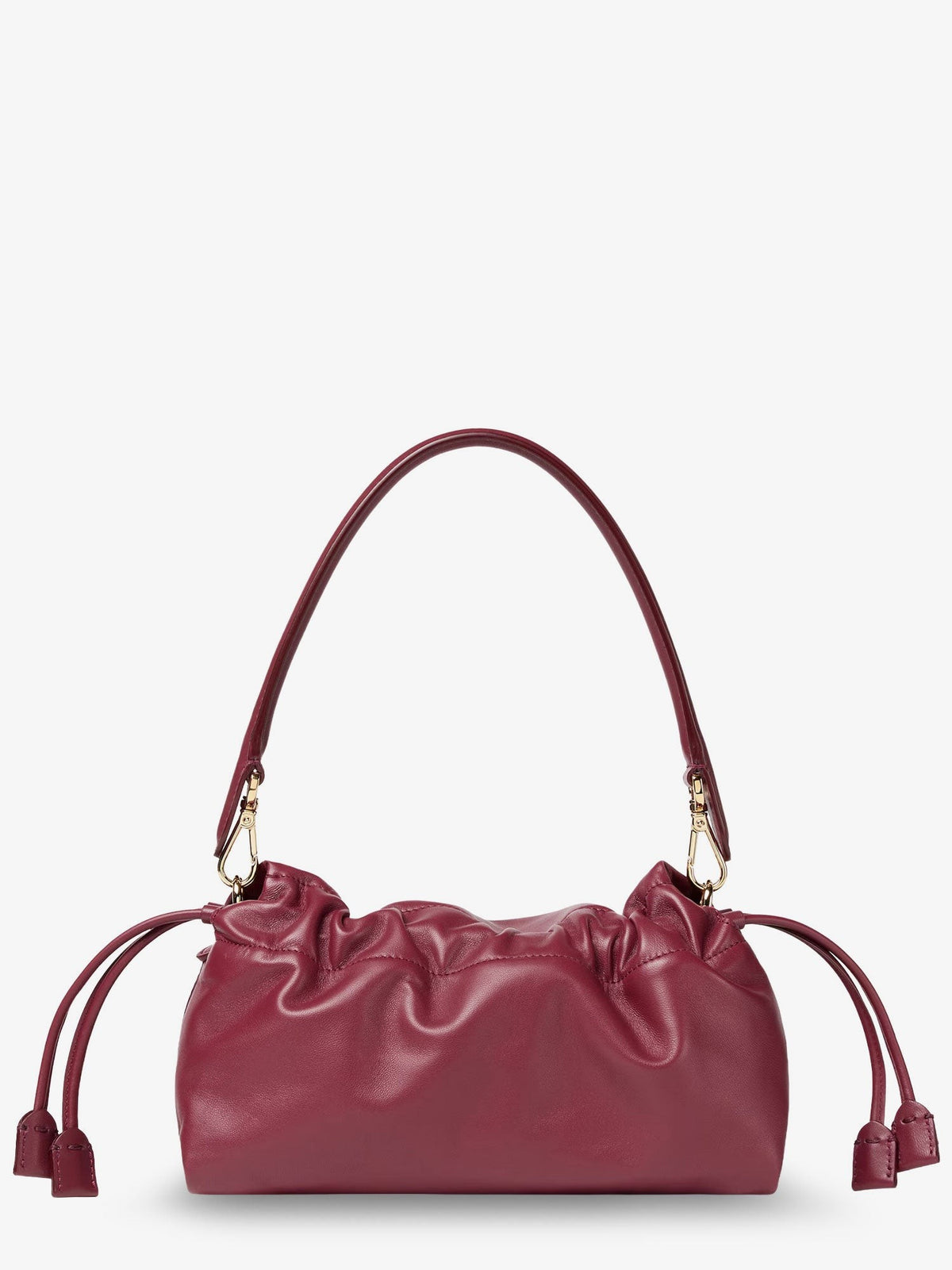 Fendi Women's Baguette Soft Medium Leather Shoulder Bag Red