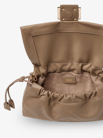 Fendi Women's Baguette Soft Medium Leather Shoulder Bag Gold