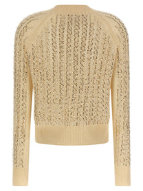 Ermanno Scervino Baguette Studded Sweater Beige, view 2