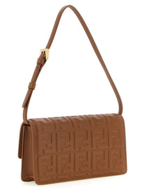 Fendi Baguette Wallet on Chain Brown