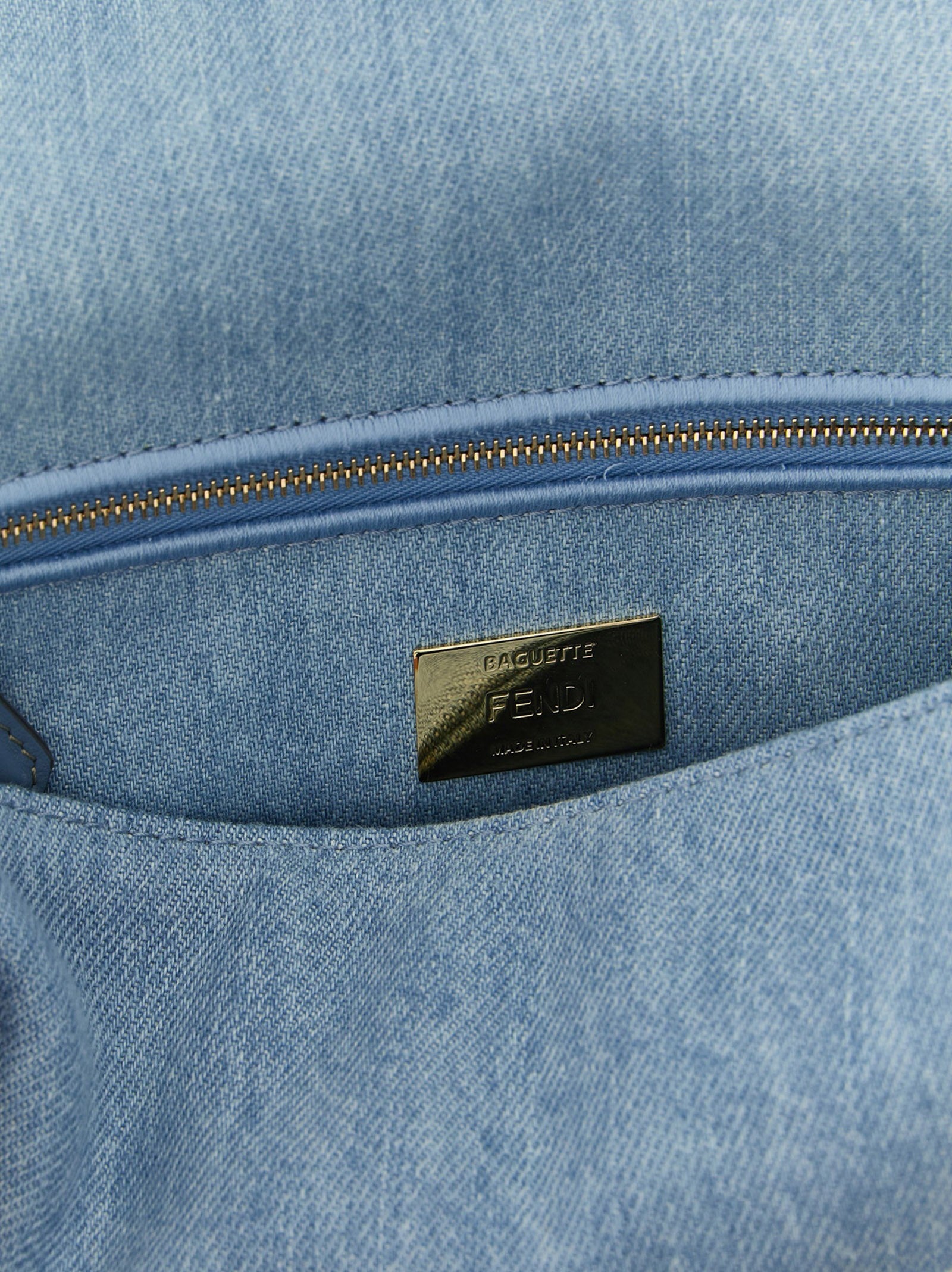 Fendi Baguette® Medium Shoulder Bag Blue