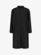 Hevò Men's Baia Del Monaco Virgin Wool Blend Coat Black, view 2