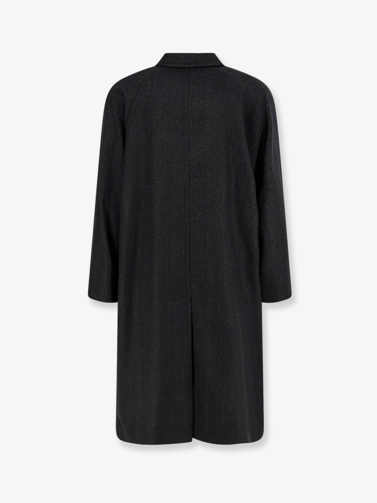 Hevò Men's Baia Del Monaco Virgin Wool Blend Coat Black, view 2