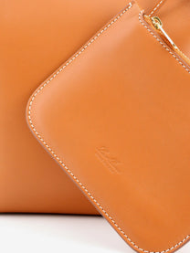 Loro Piana Women's Bale Small Leather Handbag Beige