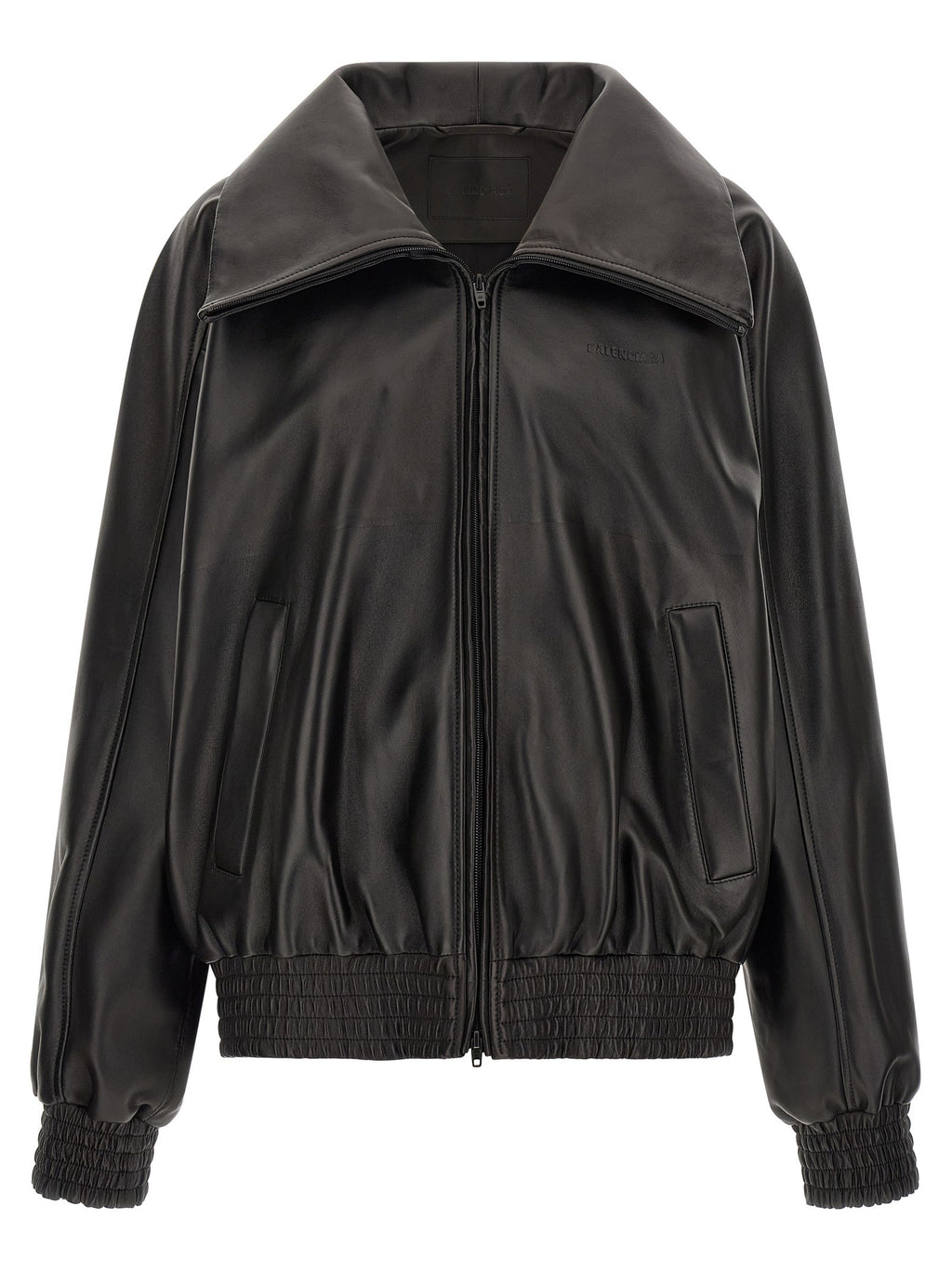 Balenciaga Black Leather Le City Jacket Black