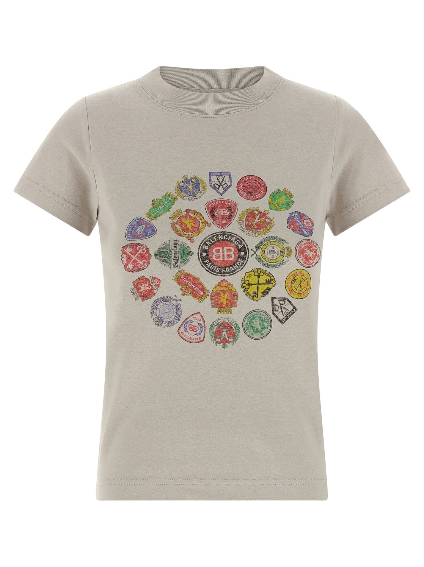 BALENCIAGA - BALENCIAGA - Logo print T-shirt - Women’s Tops