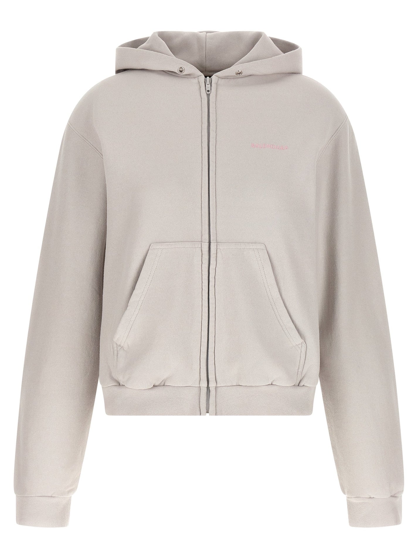BALENCIAGA - BALENCIAGA - Logo embroidery hoodie - Women’s Sweatshirts