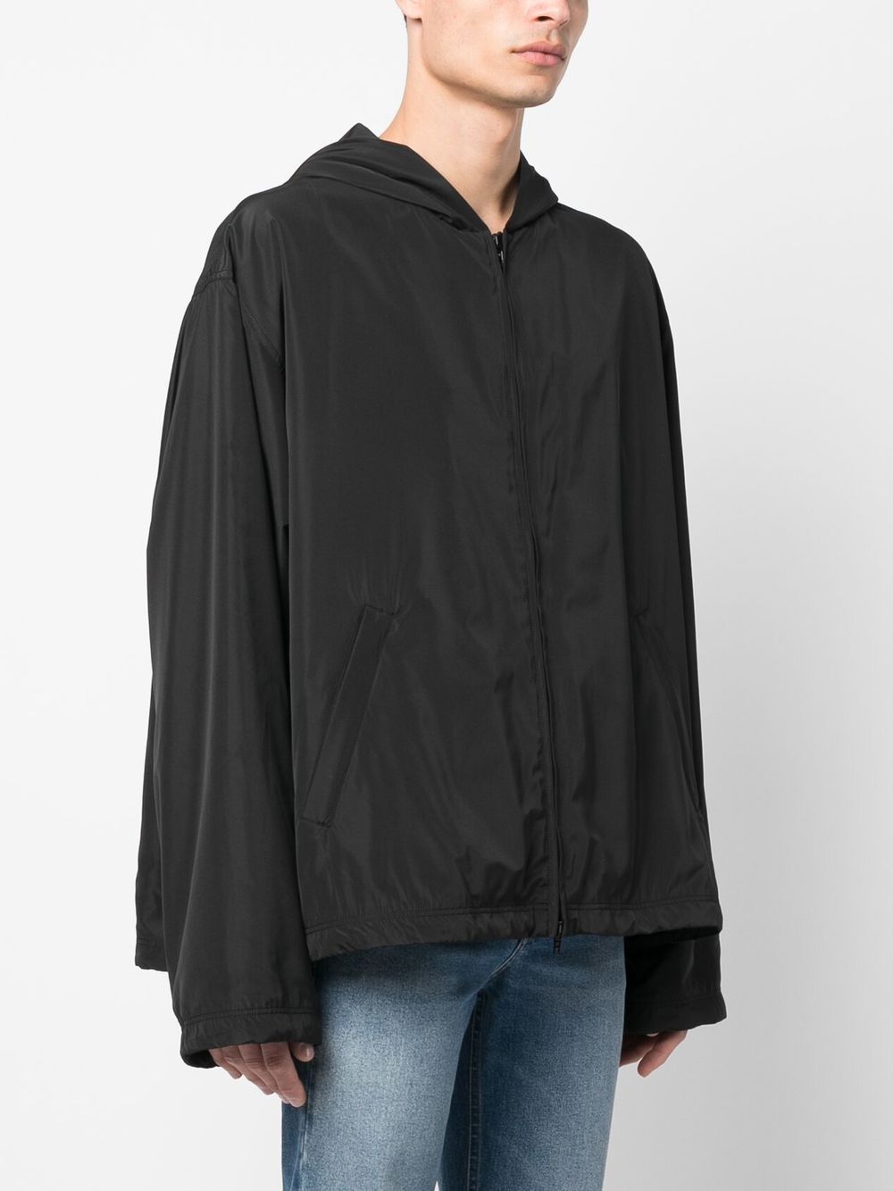 Balenciaga - Balenciaga logo-print Hooded Windbreaker - Jackets