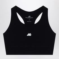 Balenciaga - Balenciaga Black Activewear sleeveless top in matt nylon blend - Topwear