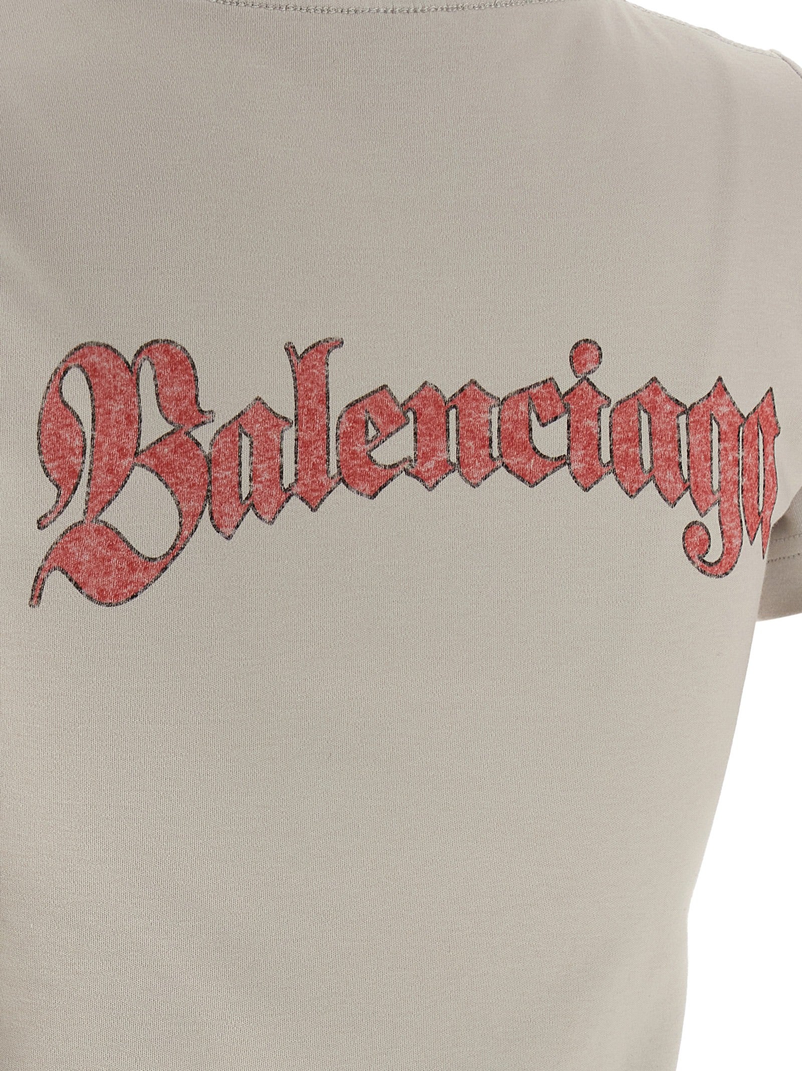 BALENCIAGA - BALENCIAGA - Logo print T-shirt - Women’s Tops