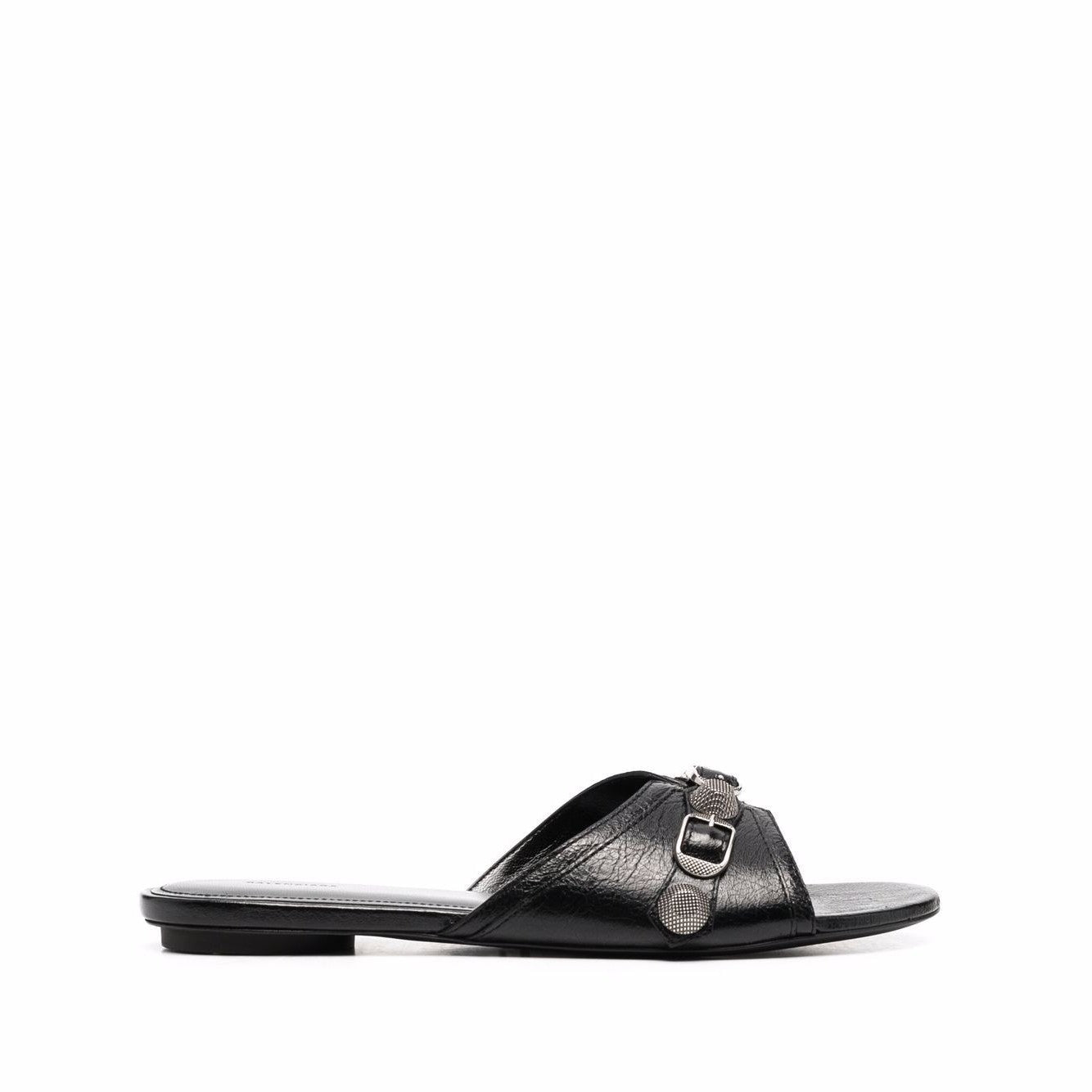Balenciaga - Balenciaga Cagole leather sandals - Sandals