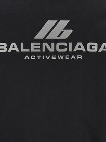 BALENCIAGA - BALENCIAGA - Logo print hoodie - Women’s Sweatshirts