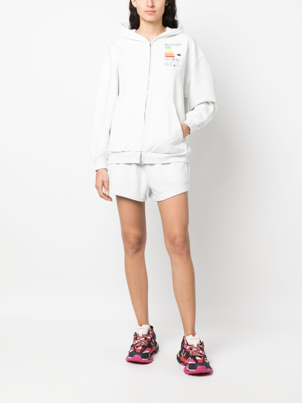 Balenciaga - Balenciaga flared elasticated-waist shorts - Short trousers