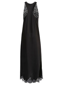 Balenciaga - Balenciaga Lace trim long length sleeveless v-neckline dress - Beachwear &amp; underwear