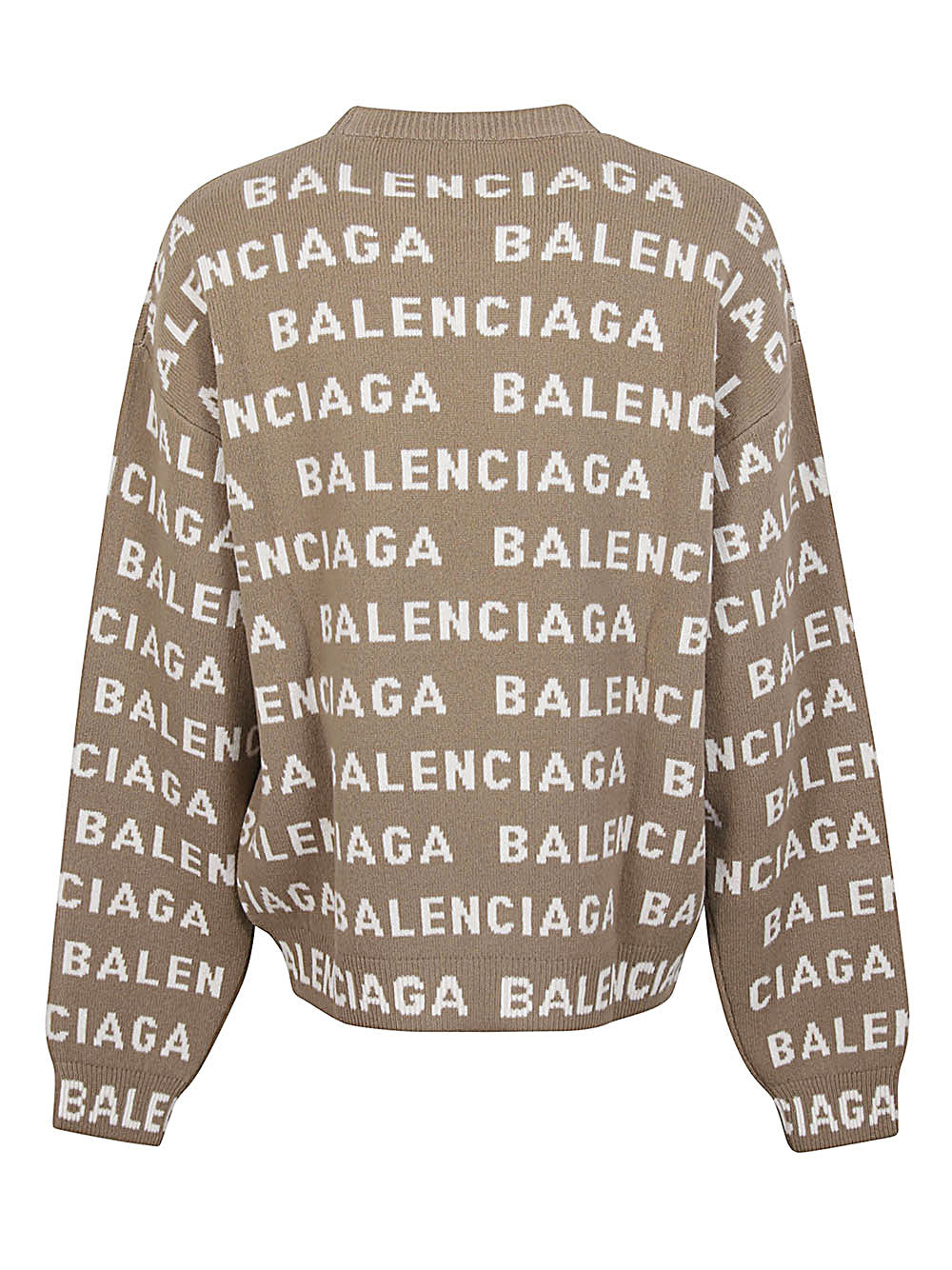 Balenciaga - Balenciaga Intarsia Logo Sweater - Men’s Clothing